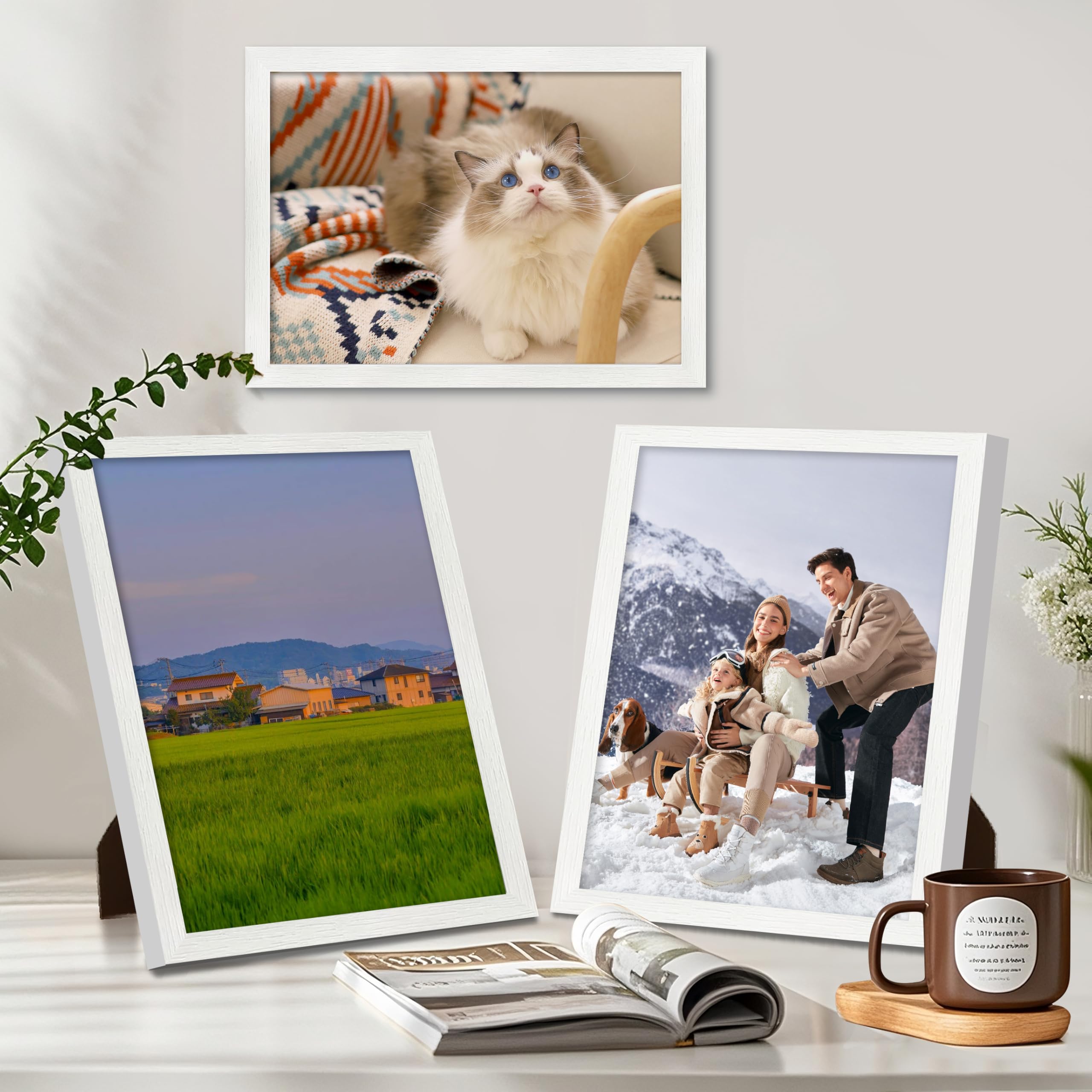 2cm A4 Picture Frame Set of 3 21x29.7cm Picture Frame with HD